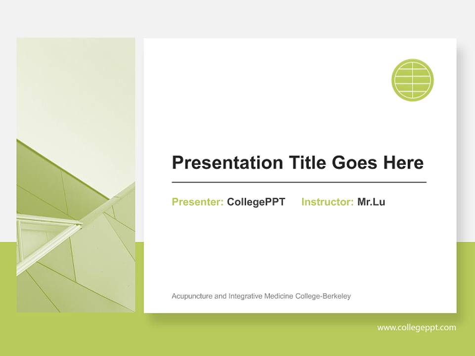 Acupuncture and Integrative Medicine College-Berkeley General Purpose PPT Template4:3 ratio PPT effect preview image6