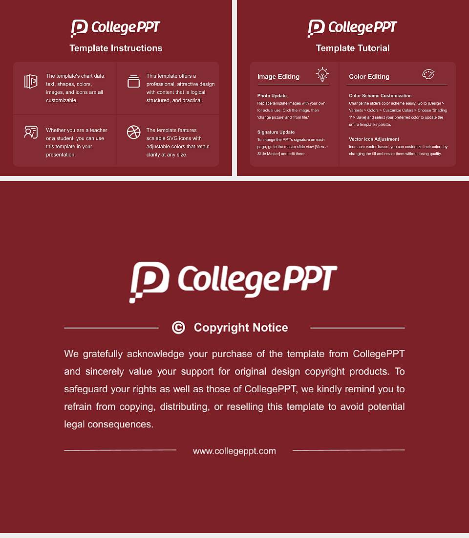 Aquinas College (Michigan) Course/Courseware Creation PPT Template4:3 ratio PPT effect preview image5