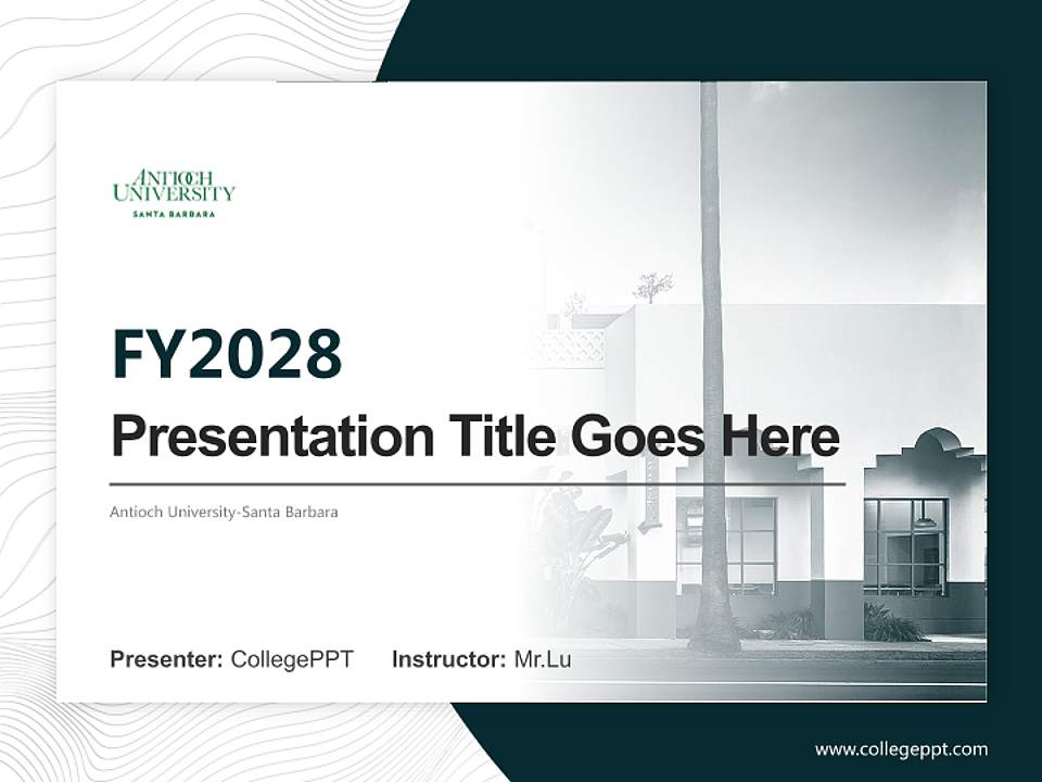 Antioch University-Santa Barbara Academic Presentation/Research Findings Report PPT Template4:3 ratio PPT effect preview image5