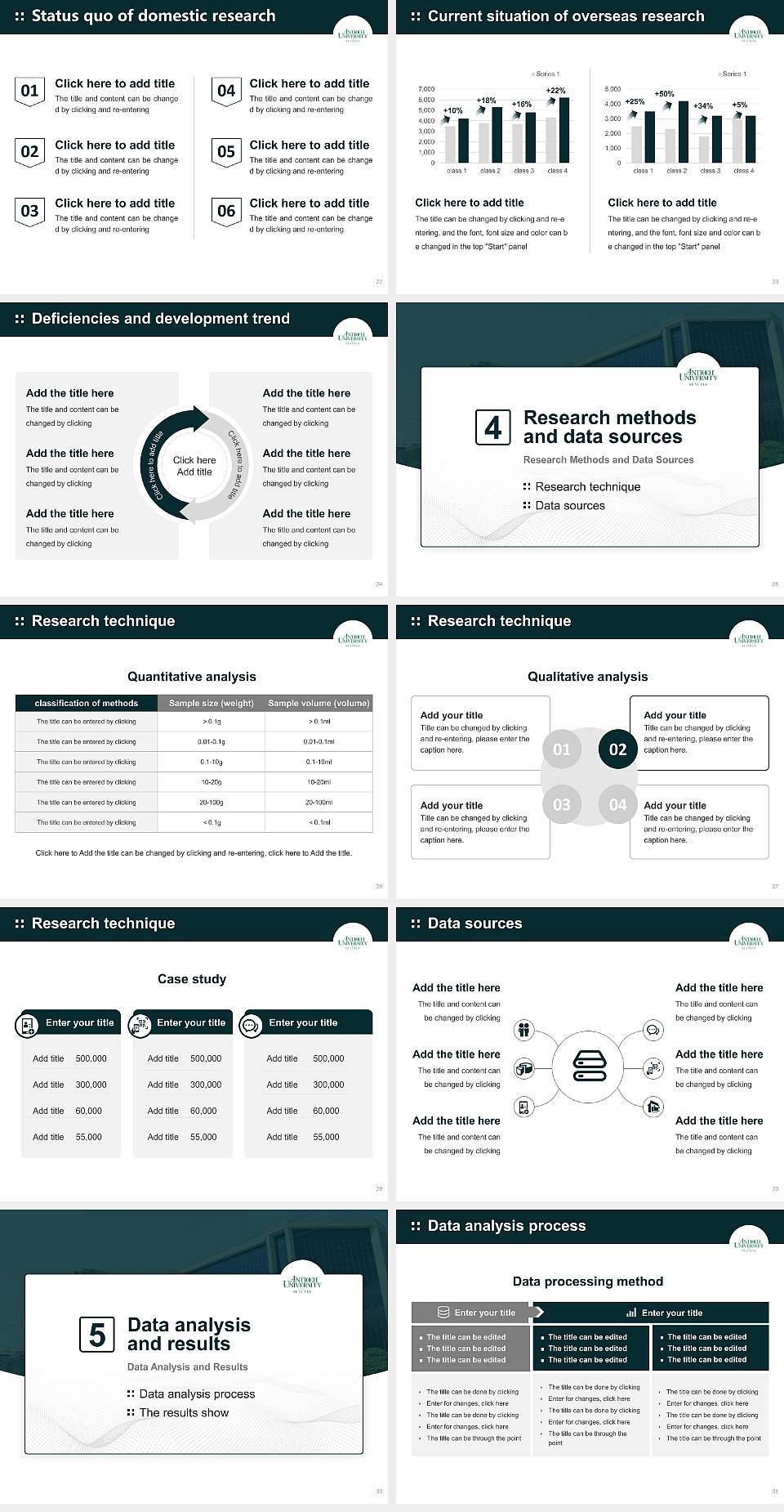 Antioch University-Seattle Graduation Thesis Defense PPT Template4:3 ratio PPT effect preview image4