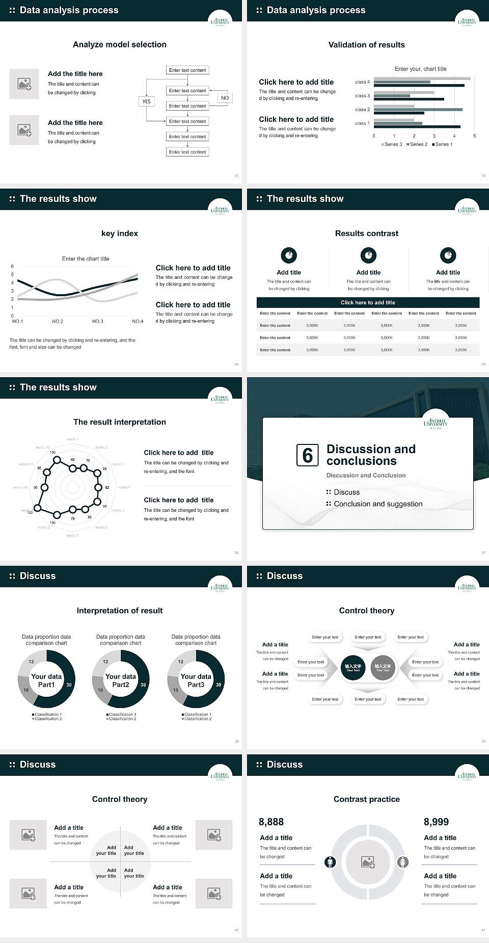Antioch University-Seattle Graduation Thesis Defense PPT Template4:3 ratio PPT effect preview image5
