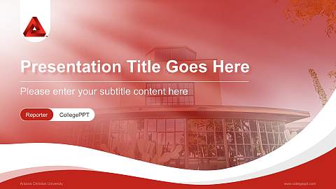 Arizona Christian University Lecture Sharing and Networking Event PPT Template
