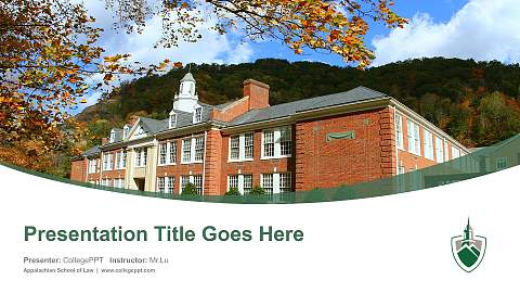 Appalachian School of Law Course/Courseware Creation PPT Template