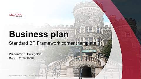 Arcadia University Competition/Entrepreneurship Contest PPT Template