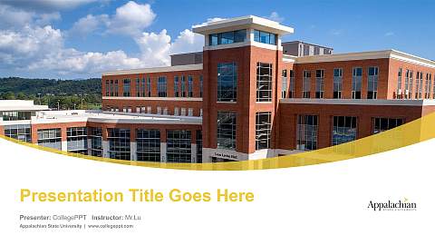 Appalachian State University Course/Courseware Creation PPT Template