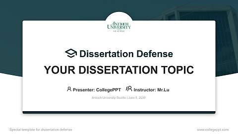 Antioch University-Seattle Graduation Thesis Defense PPT Template