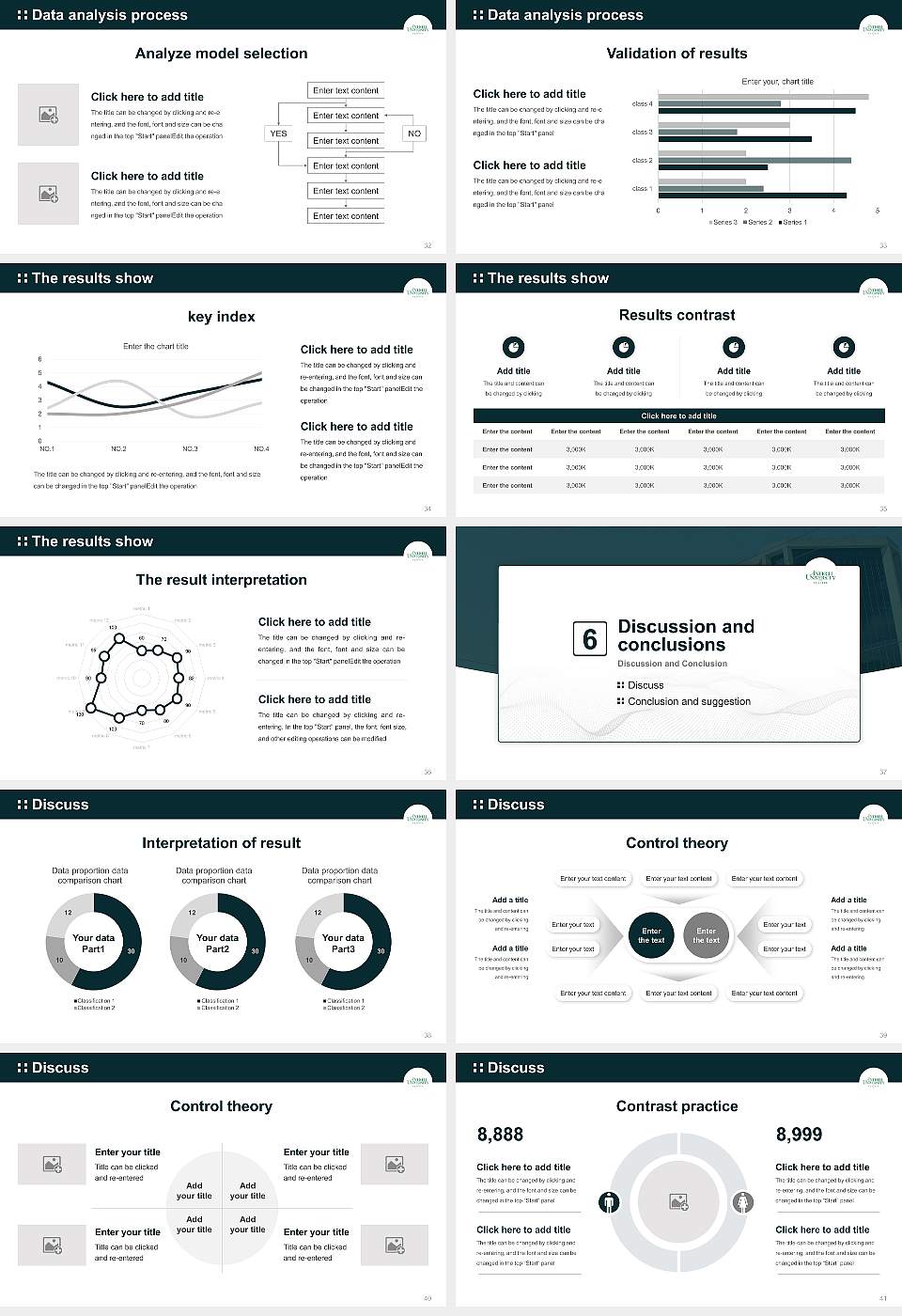 Antioch University-Seattle Graduation Thesis Defense PPT Template16:9 ratio PPT effect preview image5