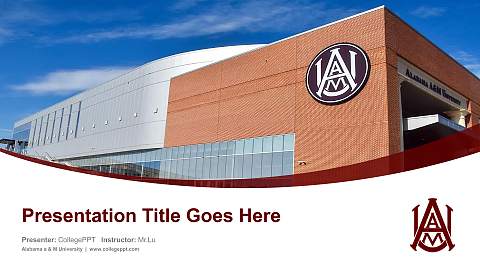 Alabama a & M University Course/Courseware Creation PPT Template