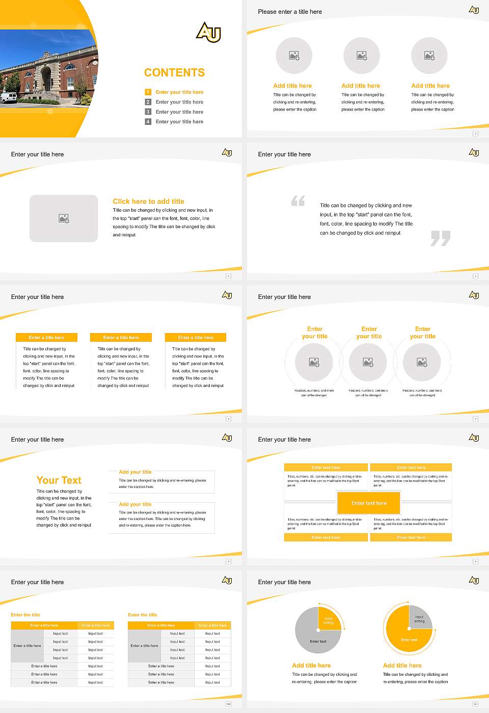 Adelphi University Course/Courseware Creation PPT Template16:9 ratio PPT effect preview image2