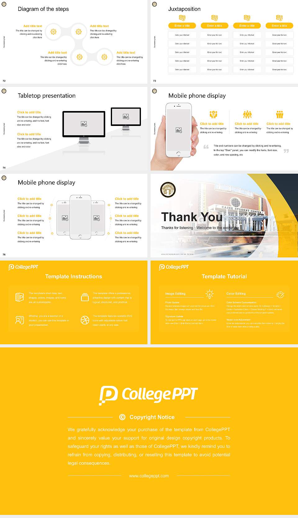 Adrian College Competition/Entrepreneurship Contest PPT Template16:9 ratio PPT effect preview image9