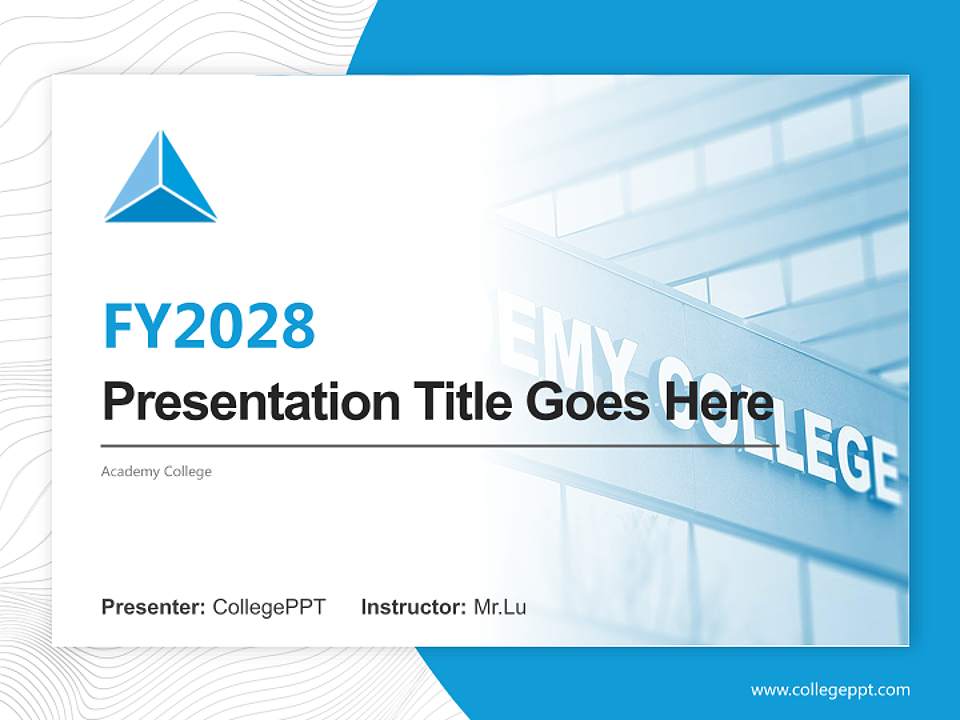 Academy College Academic Presentation/Research Findings Report PPT Template4:3 ratio PPT effect preview image5