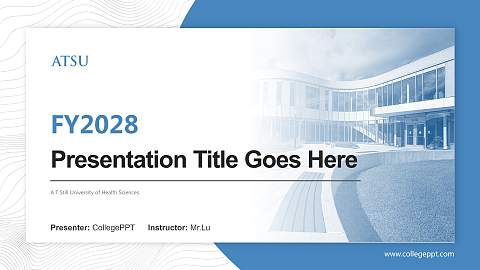 A T Still University of Health Sciences Academic Presentation/Research Findings Report PPT Template