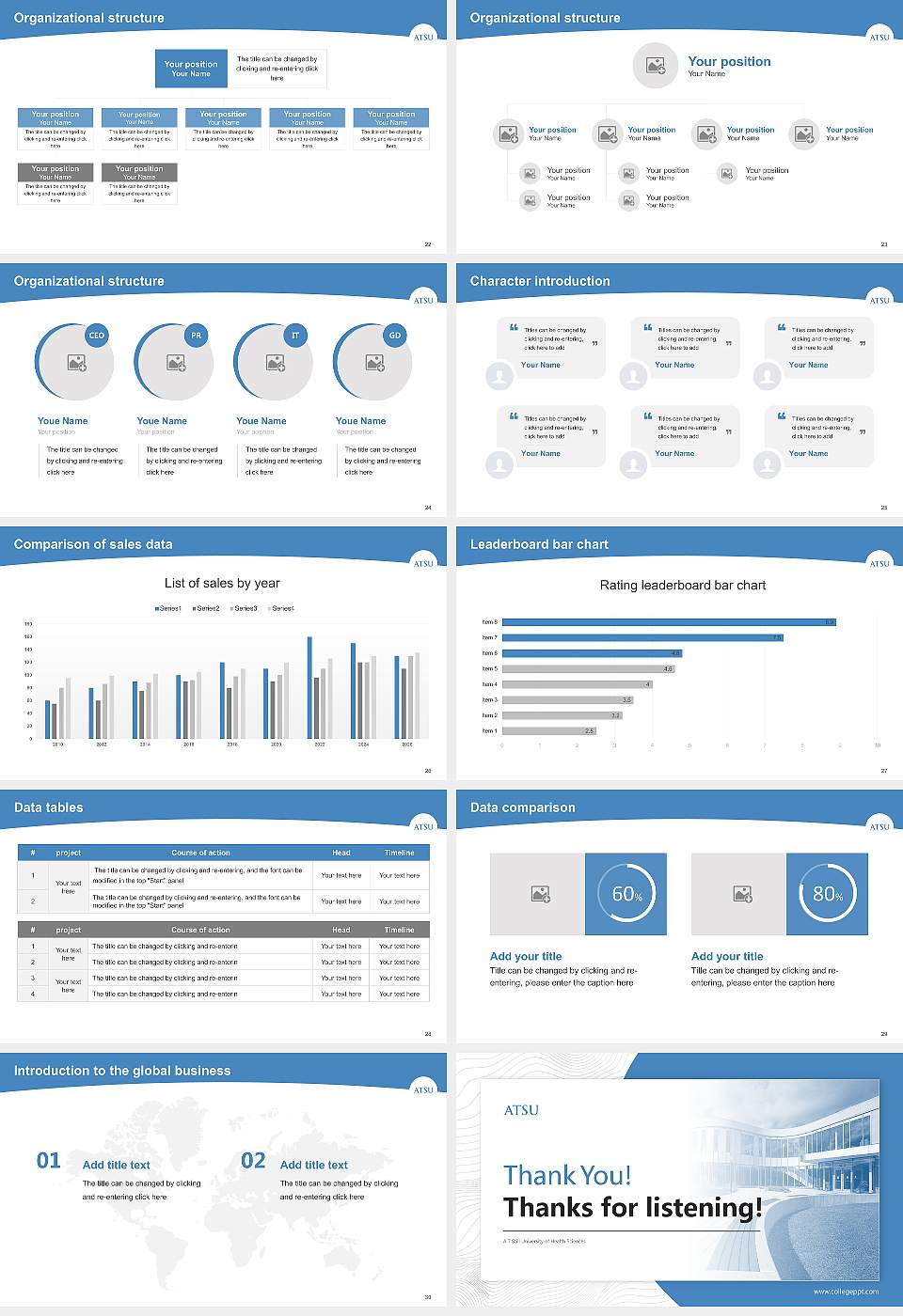 A T Still University of Health Sciences Academic Presentation/Research Findings Report PPT Template16:9 ratio PPT effect preview image4