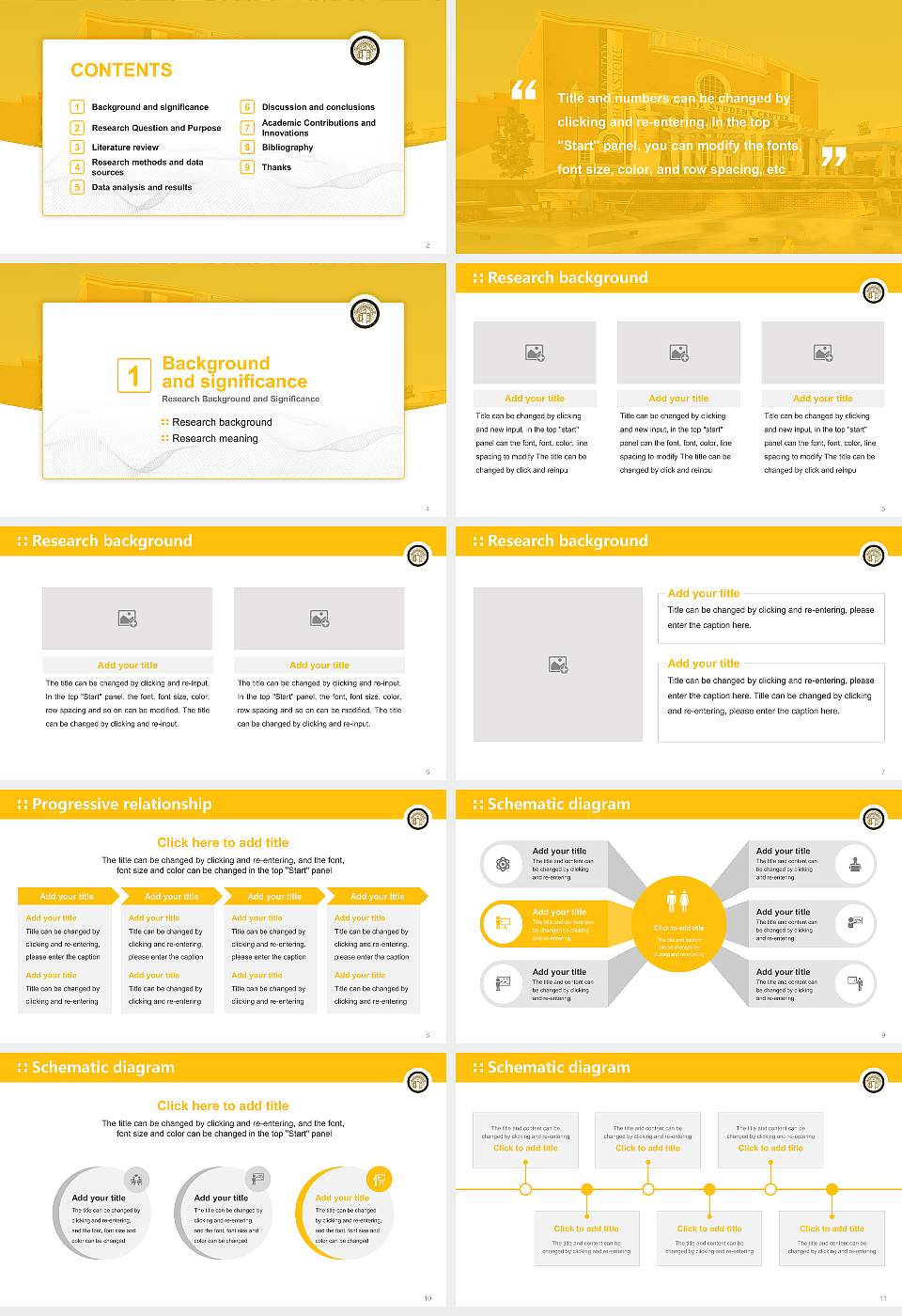 Adrian College Graduation Thesis Defense PPT Template16:9 ratio PPT effect preview image2