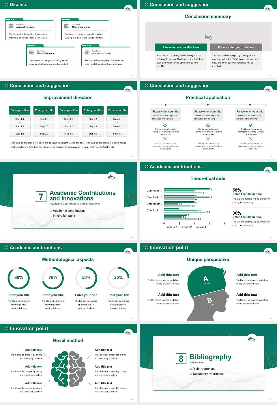 Adams State University Graduation Thesis Defense PPT Template16:9 ratio PPT effect preview image6