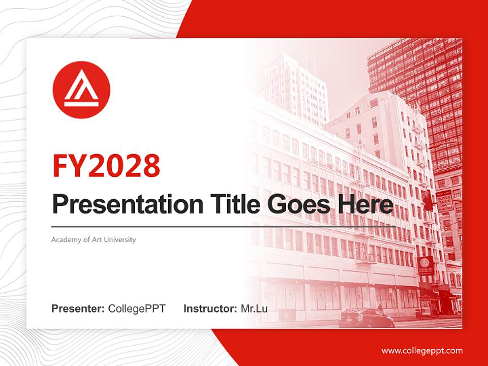 Academy of Art University Academic Presentation/Research Findings Report PPT Template4:3 ratio PPT effect preview image5