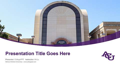Abilene Christian University Course/Courseware Creation PPT Template