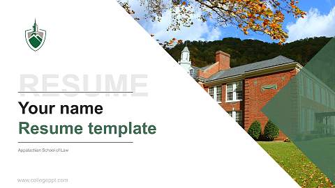 Appalachian School of Law Resume PPT Template