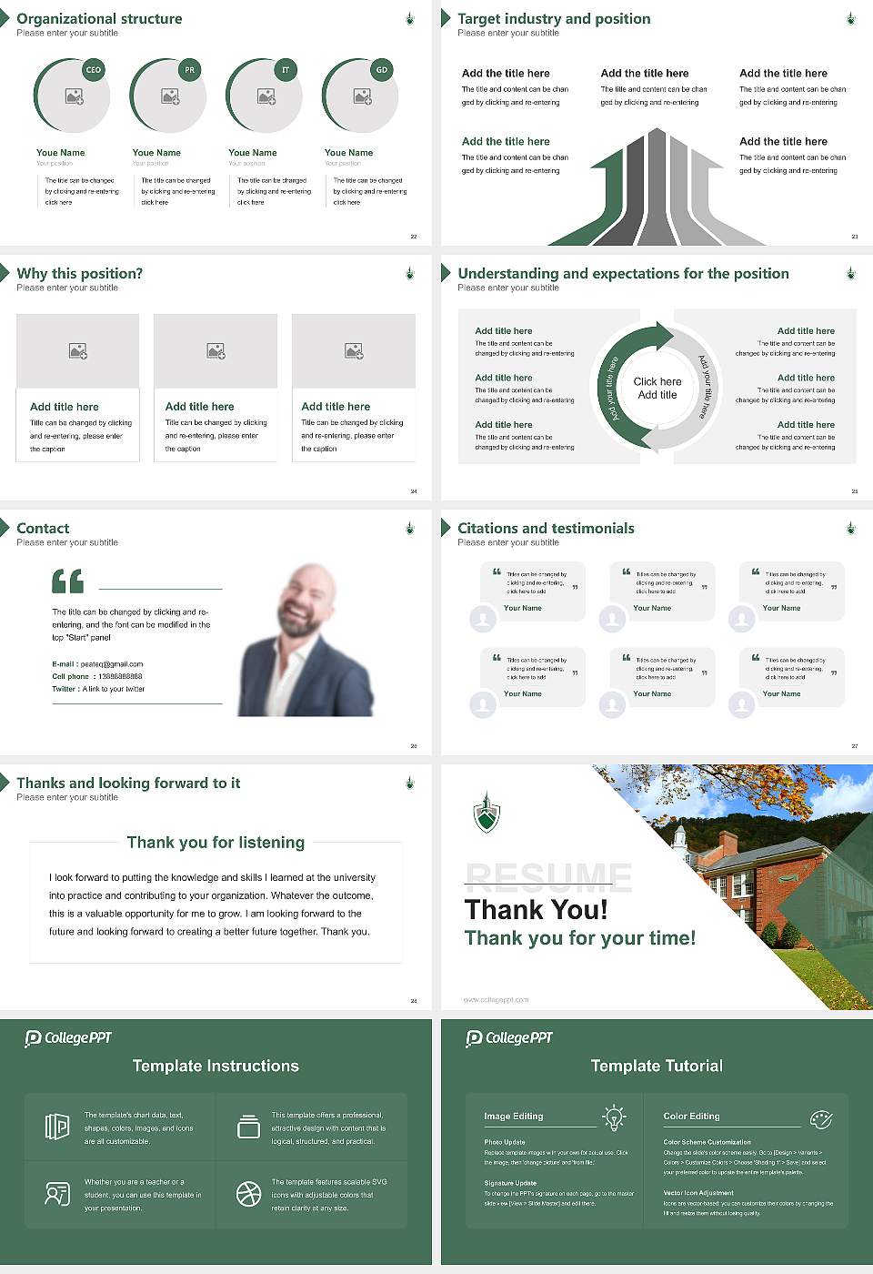 Appalachian School of Law Resume PPT Template16:9 ratio PPT effect preview image4