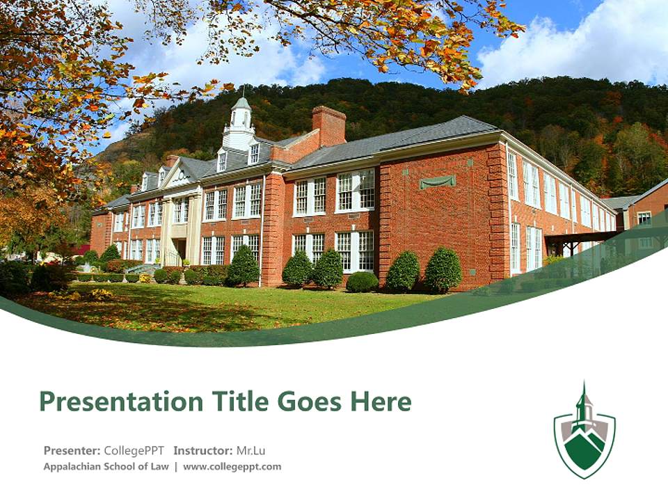 Appalachian School of Law Course/Courseware Creation PPT Template4:3 ratio PPT effect preview image5
