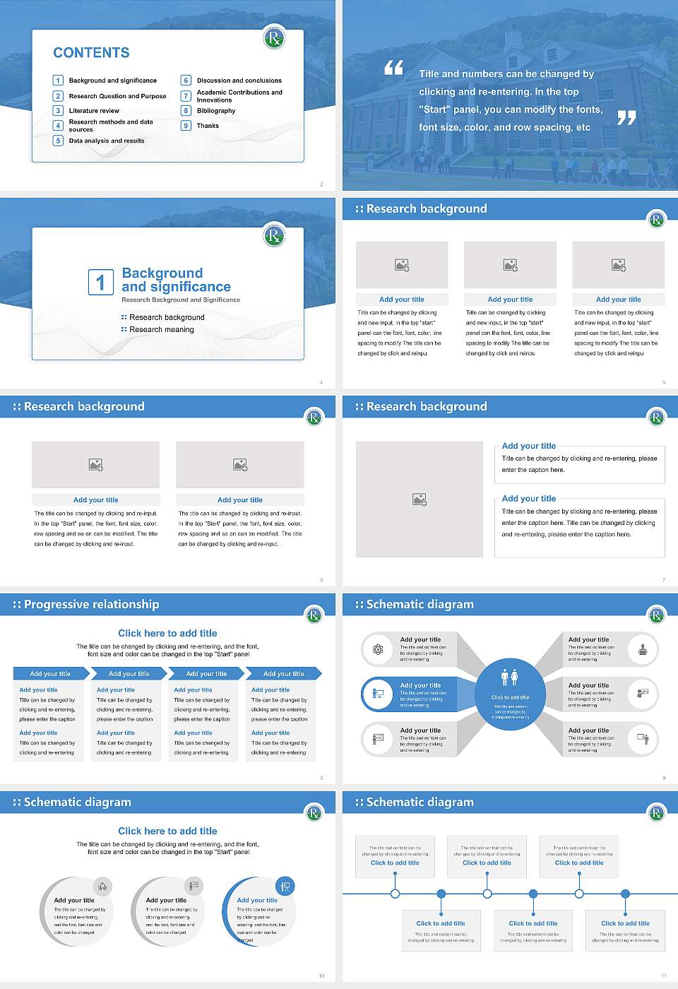 Appalachian College of Pharmacy Graduation Thesis Defense PPT Template16:9 ratio PPT effect preview image2