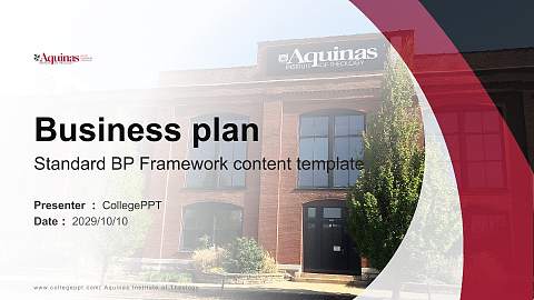 Aquinas Institute of Theology Competition/Entrepreneurship Contest PPT Template