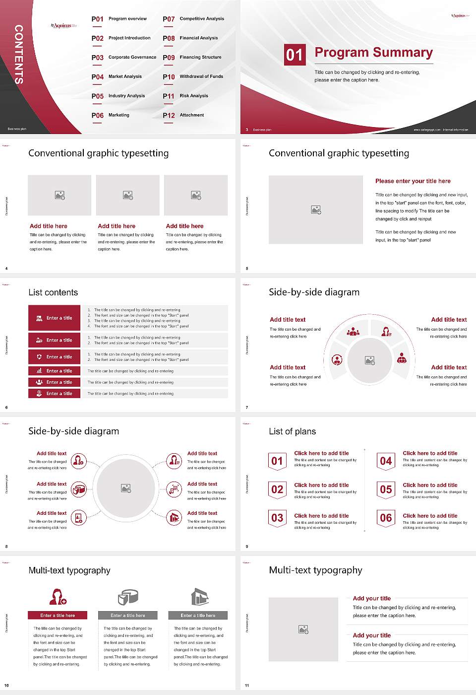 Aquinas Institute of Theology Competition/Entrepreneurship Contest PPT Template16:9 ratio PPT effect preview image2
