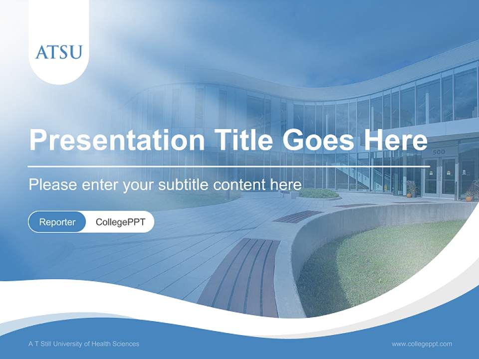 A T Still University of Health Sciences Lecture Sharing and Networking Event PPT Template4:3 ratio PPT effect preview image4