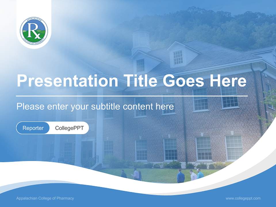 Appalachian College of Pharmacy Lecture Sharing and Networking Event PPT Template4:3 ratio PPT effect preview image4