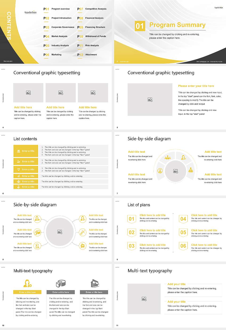 Appalachian State University Competition/Entrepreneurship Contest PPT Template16:9 ratio PPT effect preview image2