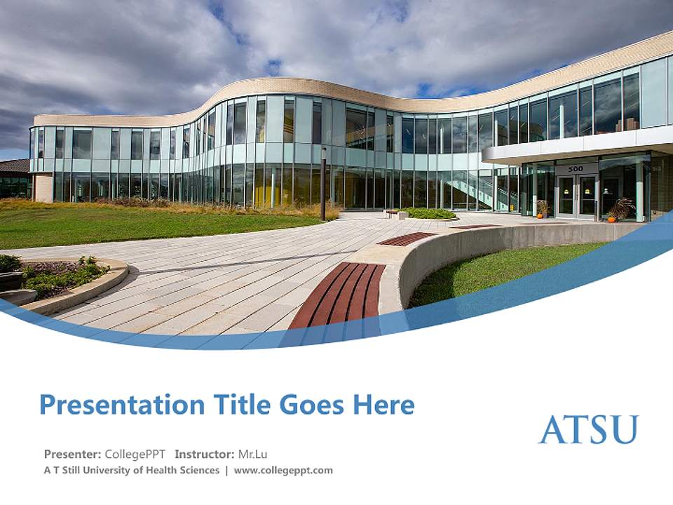 A T Still University of Health Sciences Course/Courseware Creation PPT Template4:3 ratio PPT effect preview image5