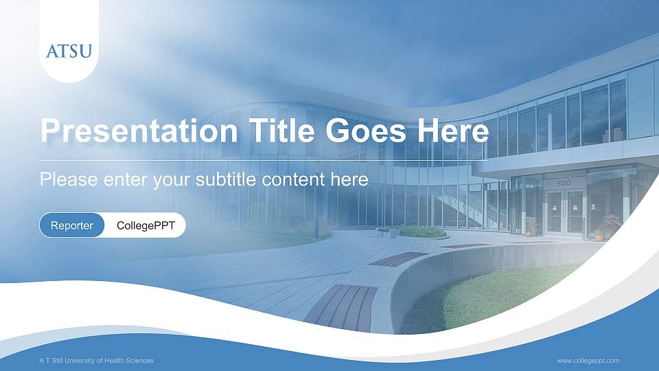 A T Still University of Health Sciences Lecture Sharing and Networking Event PPT Template16:9 ratio PPT effect preview image