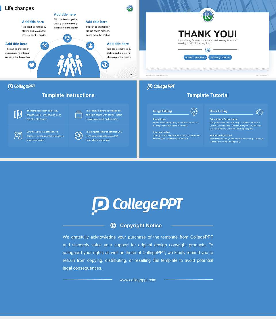 Appalachian College of Pharmacy National Scholarship Defense PPT Template16:9 ratio PPT effect preview image4