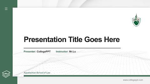 Appalachian School of Law Thesis Proposal/Graduation Defense PPT Template