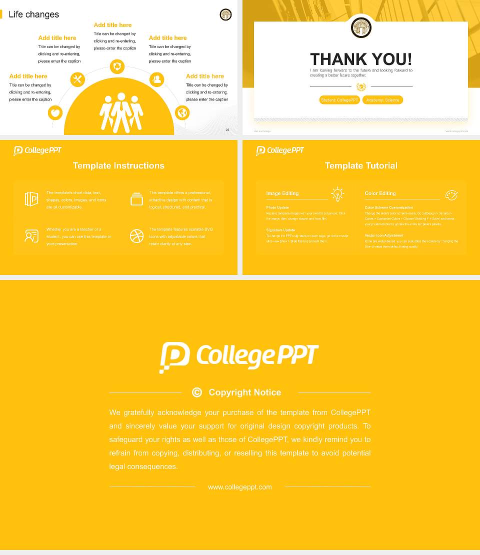Adrian College National Scholarship Defense PPT Template16:9 ratio PPT effect preview image4