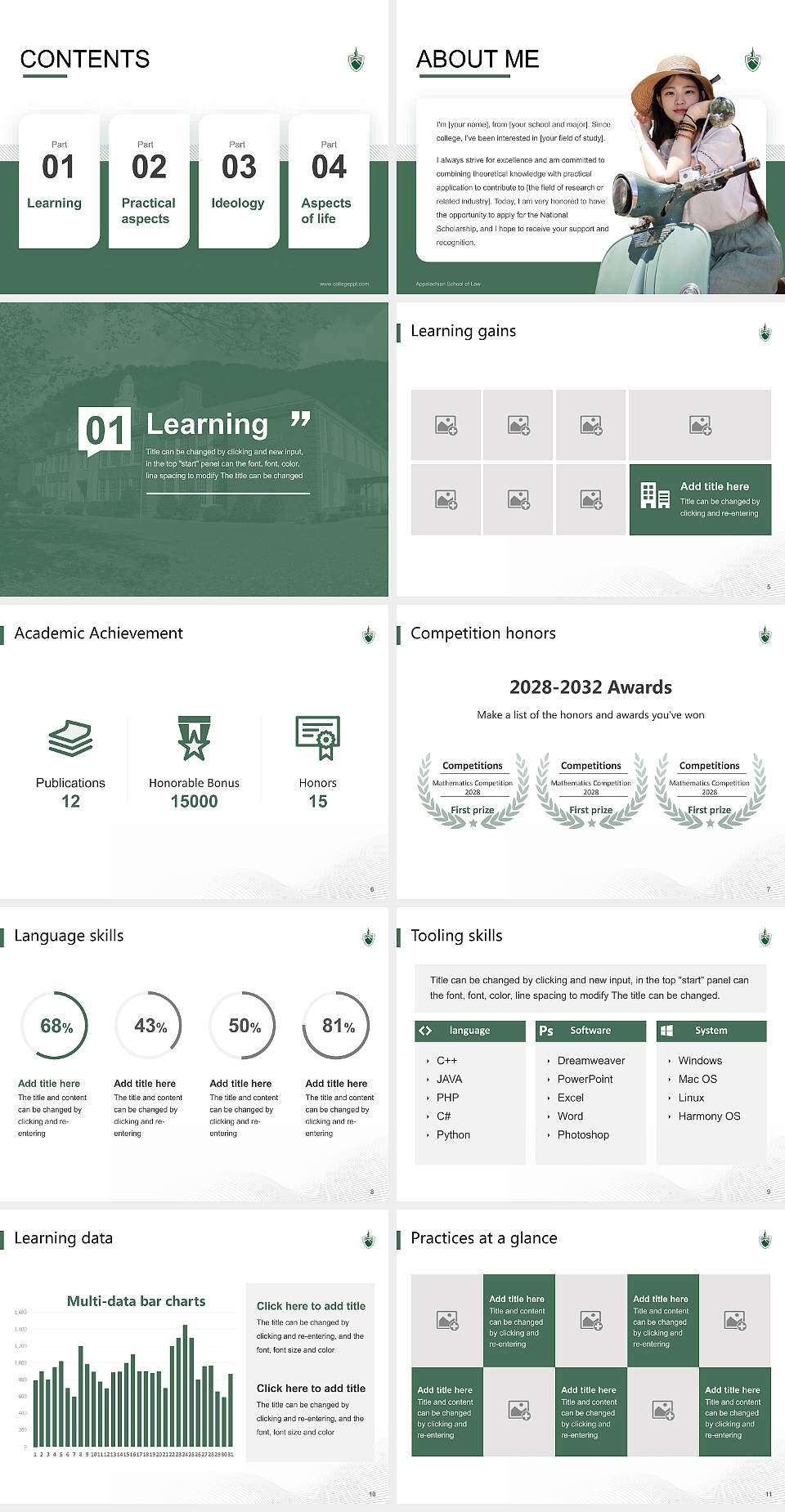 Appalachian School of Law National Scholarship Defense PPT Template4:3 ratio PPT effect preview image2