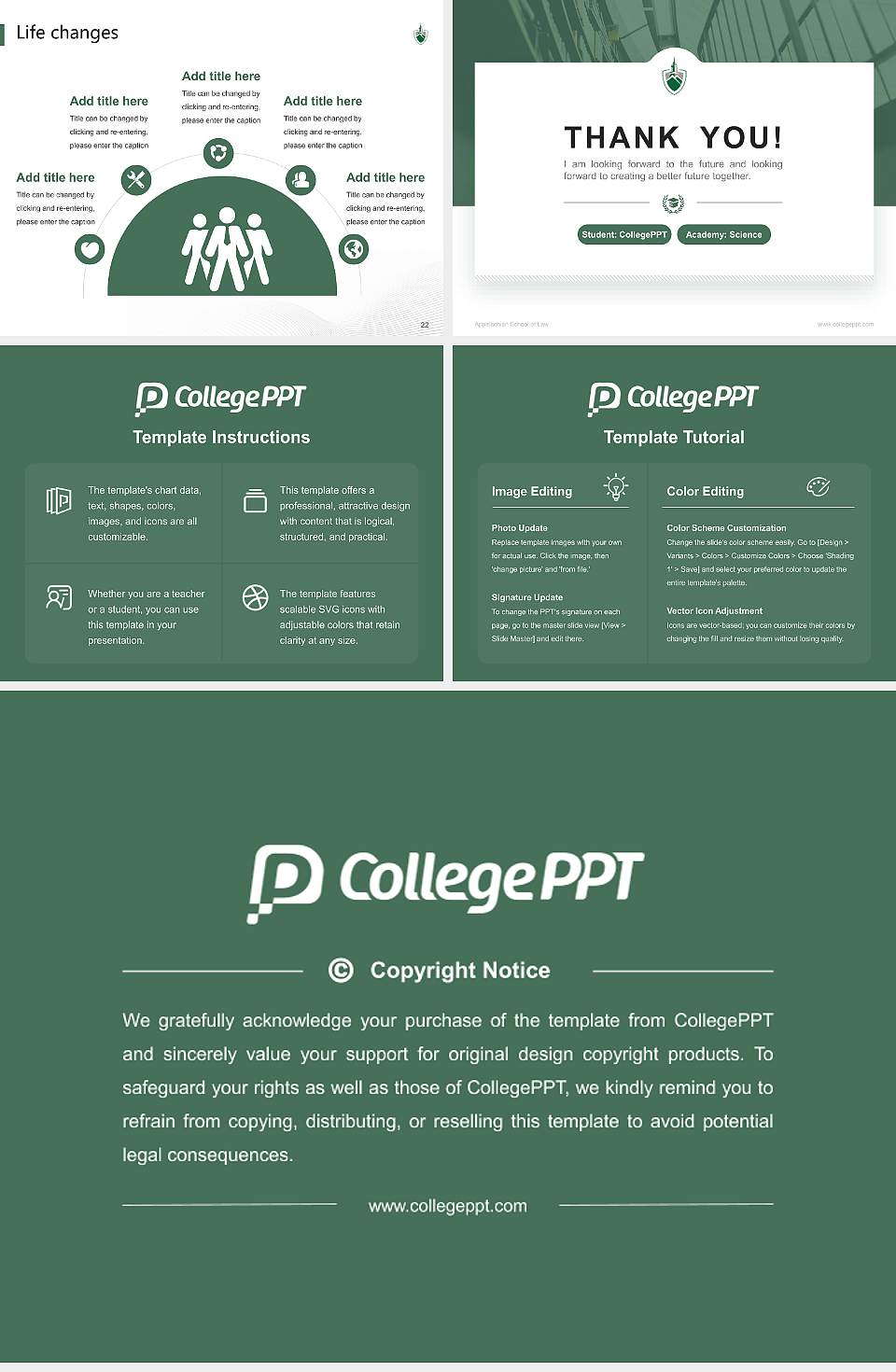 Appalachian School of Law National Scholarship Defense PPT Template4:3 ratio PPT effect preview image4