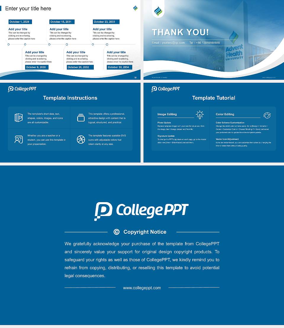 Adventhealth University Lecture Sharing and Networking Event PPT Template16:9 ratio PPT effect preview image4