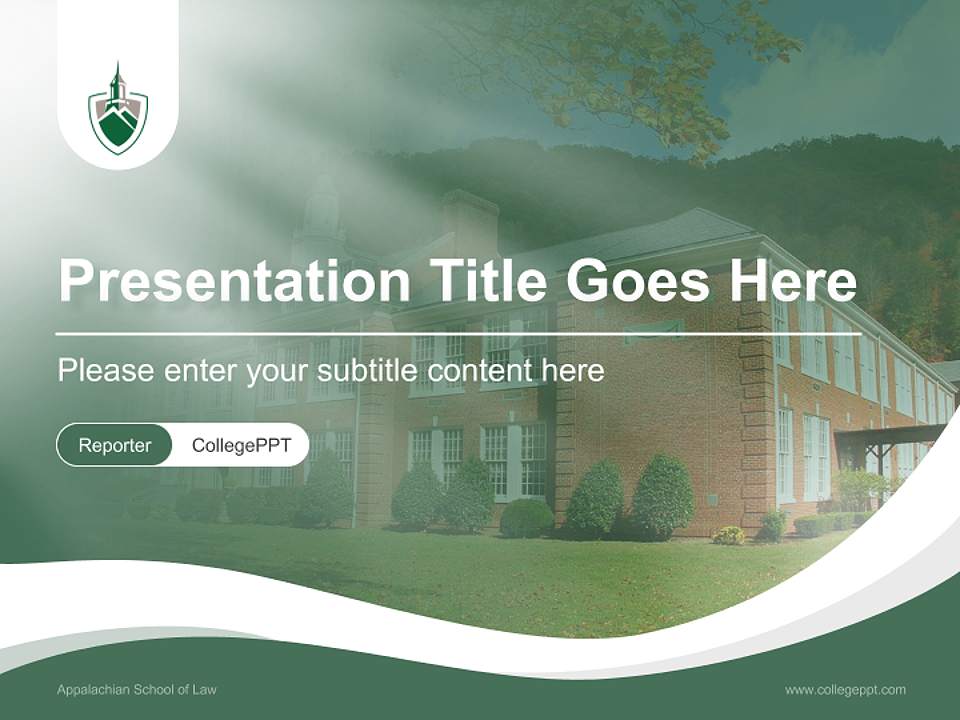 Appalachian School of Law Lecture Sharing and Networking Event PPT Template4:3 ratio PPT effect preview image4