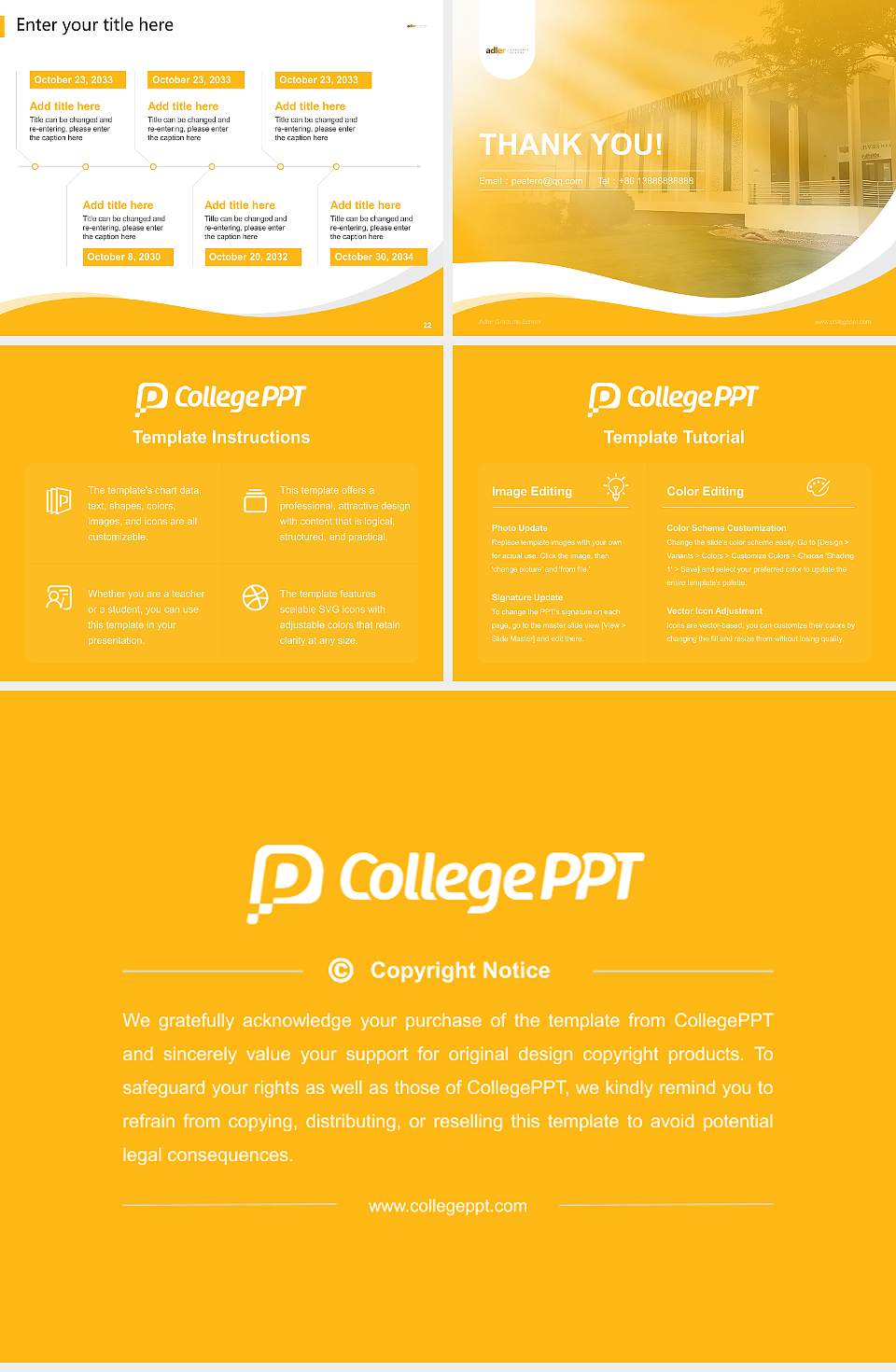 Adler Graduate School Lecture Sharing and Networking Event PPT Template4:3 ratio PPT effect preview image4