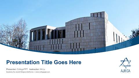 Academy for Jewish Religion-California Course/Courseware Creation PPT Template