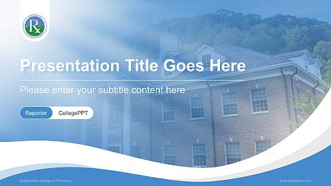 Appalachian College of Pharmacy Lecture Sharing and Networking Event PPT Template