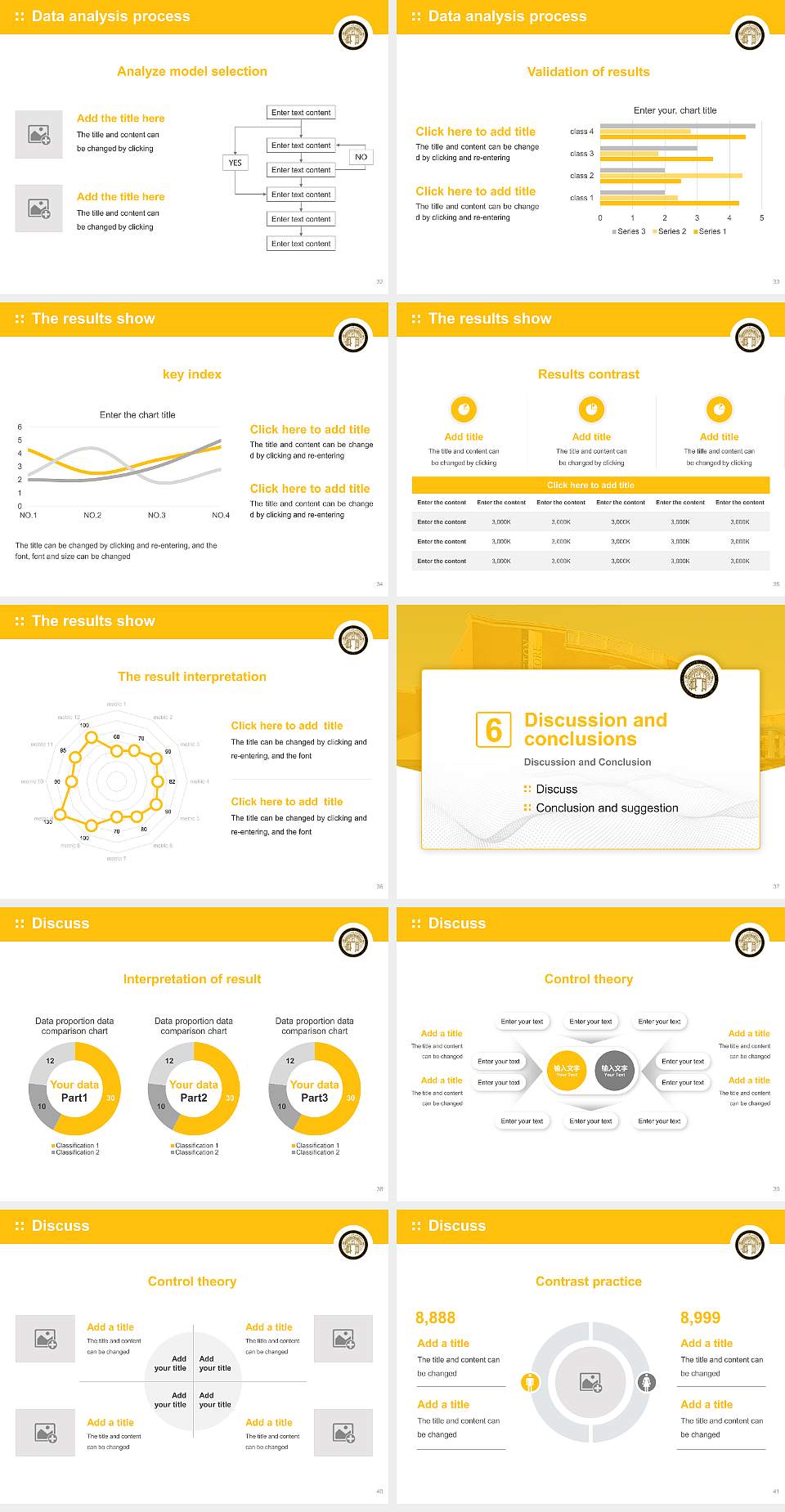 Adrian College Graduation Thesis Defense PPT Template4:3 ratio PPT effect preview image5