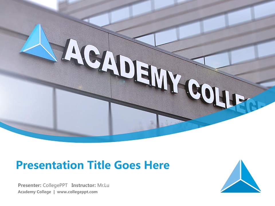 Academy College Course/Courseware Creation PPT Template4:3 ratio PPT effect preview image5
