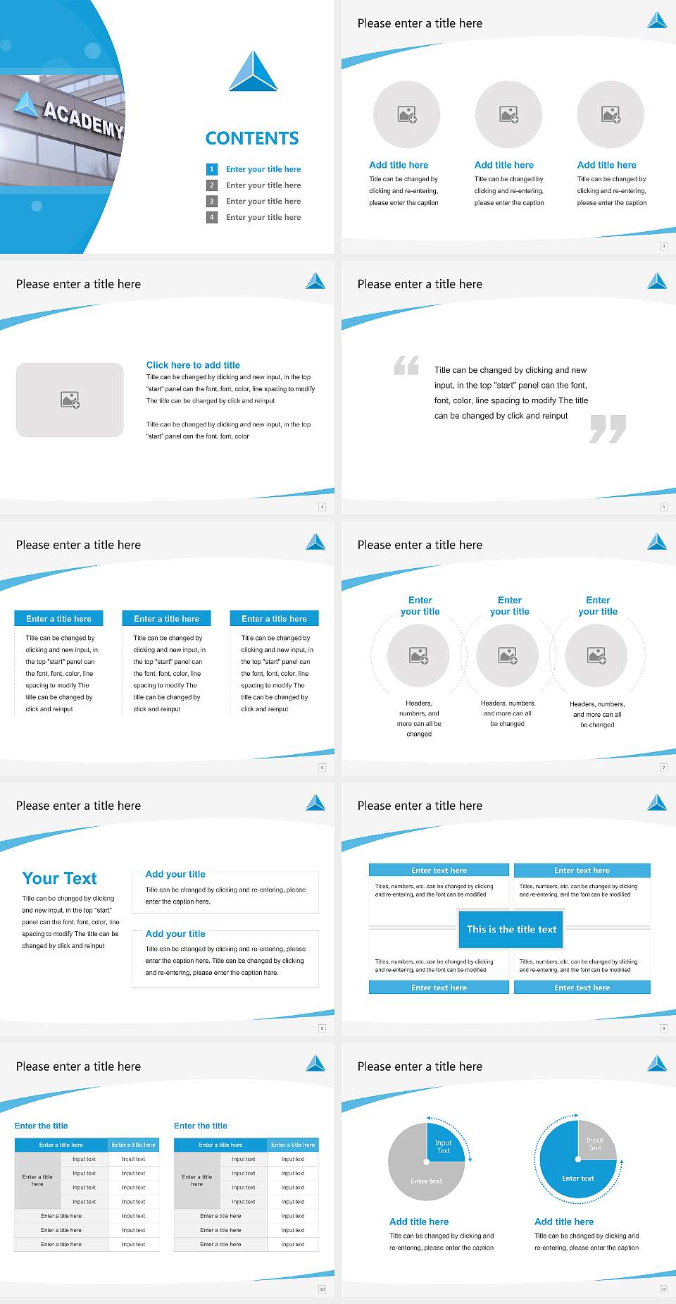 Academy College Course/Courseware Creation PPT Template4:3 ratio PPT effect preview image2