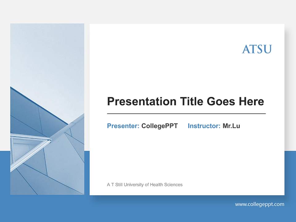 A T Still University of Health Sciences General Purpose PPT Template4:3 ratio PPT effect preview image6