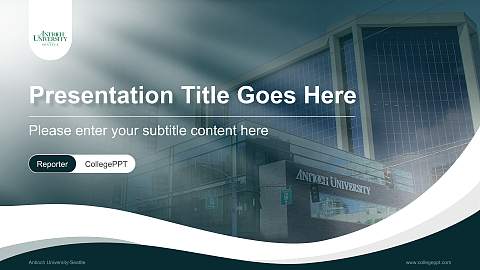 Antioch University-Seattle Lecture Sharing and Networking Event PPT Template