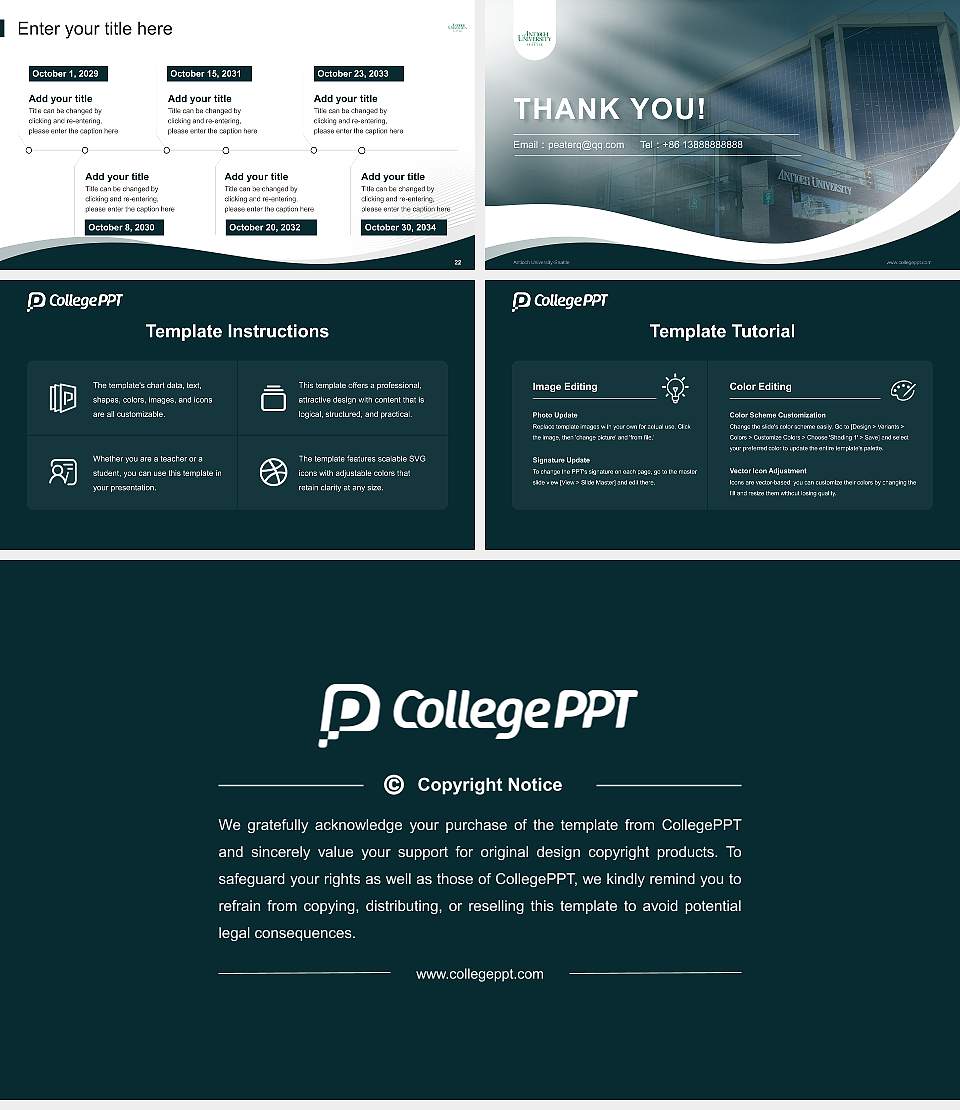 Antioch University-Seattle Lecture Sharing and Networking Event PPT Template16:9 ratio PPT effect preview image4
