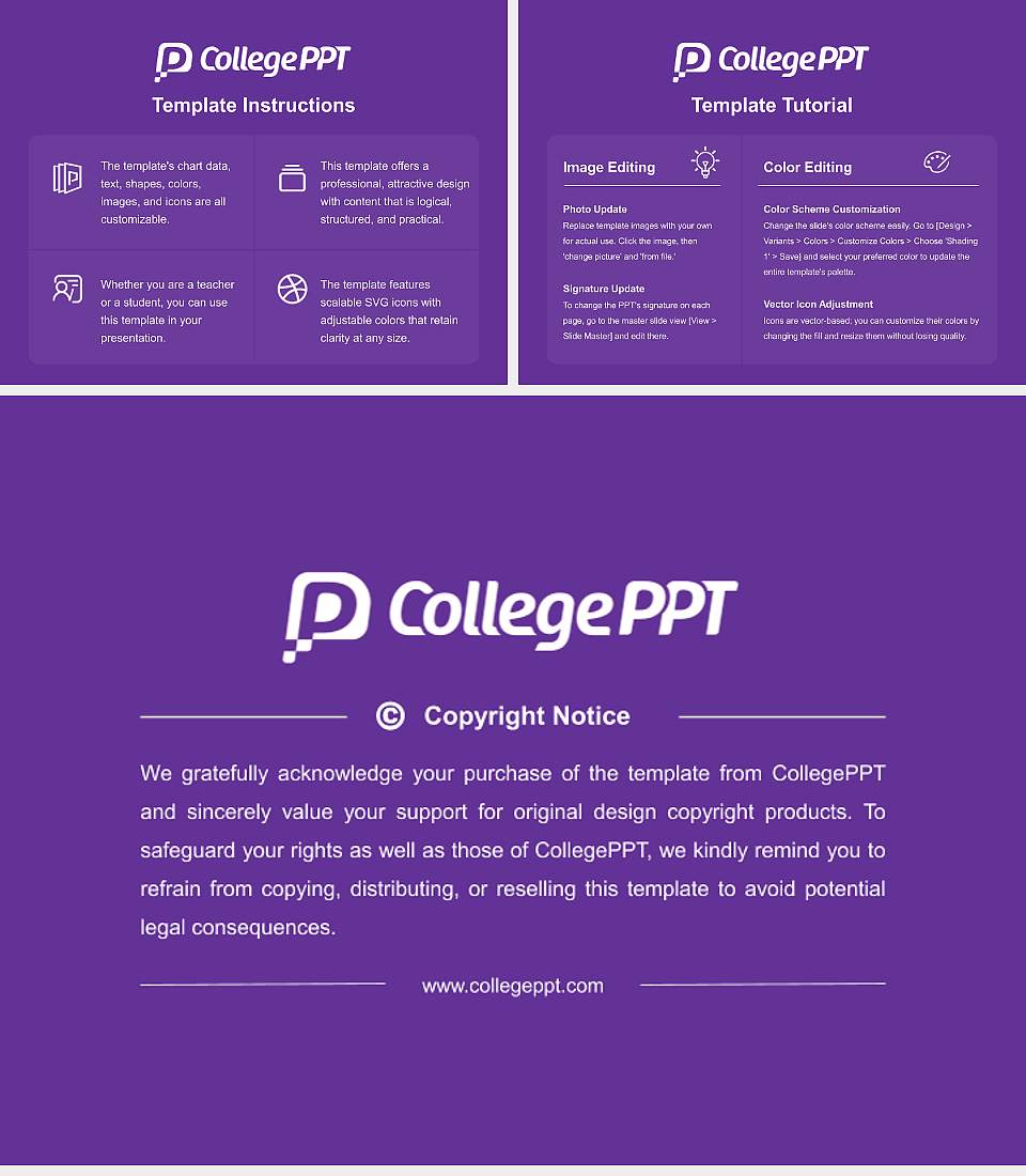 Agnes Scott College Course/Courseware Creation PPT Template4:3 ratio PPT effect preview image5