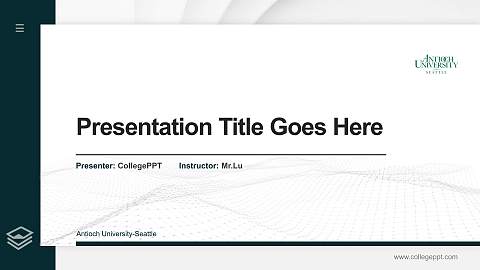 Antioch University-Seattle Thesis Proposal/Graduation Defense PPT Template